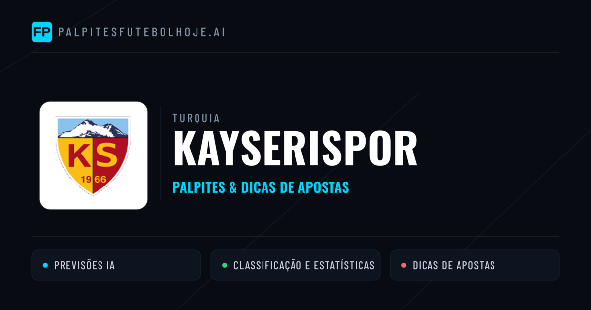 Kayserispor Palpites & Estatísticas