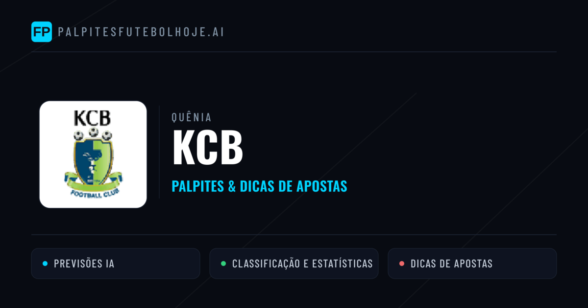 KCB Palpites & Estatísticas