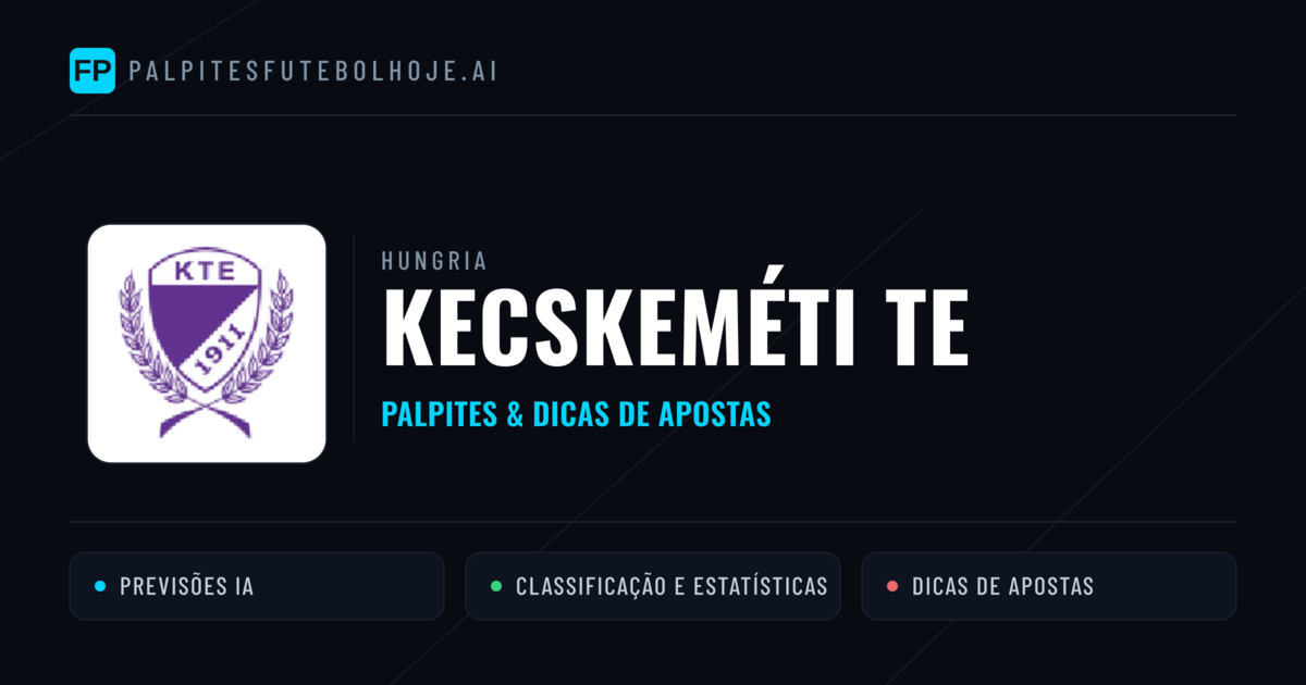 Kecskeméti TE Palpites & Estatísticas