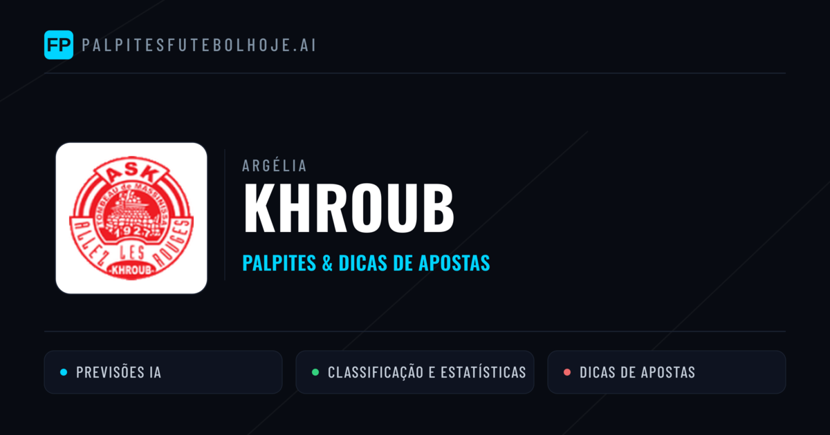 Khroub Palpites & Estatísticas