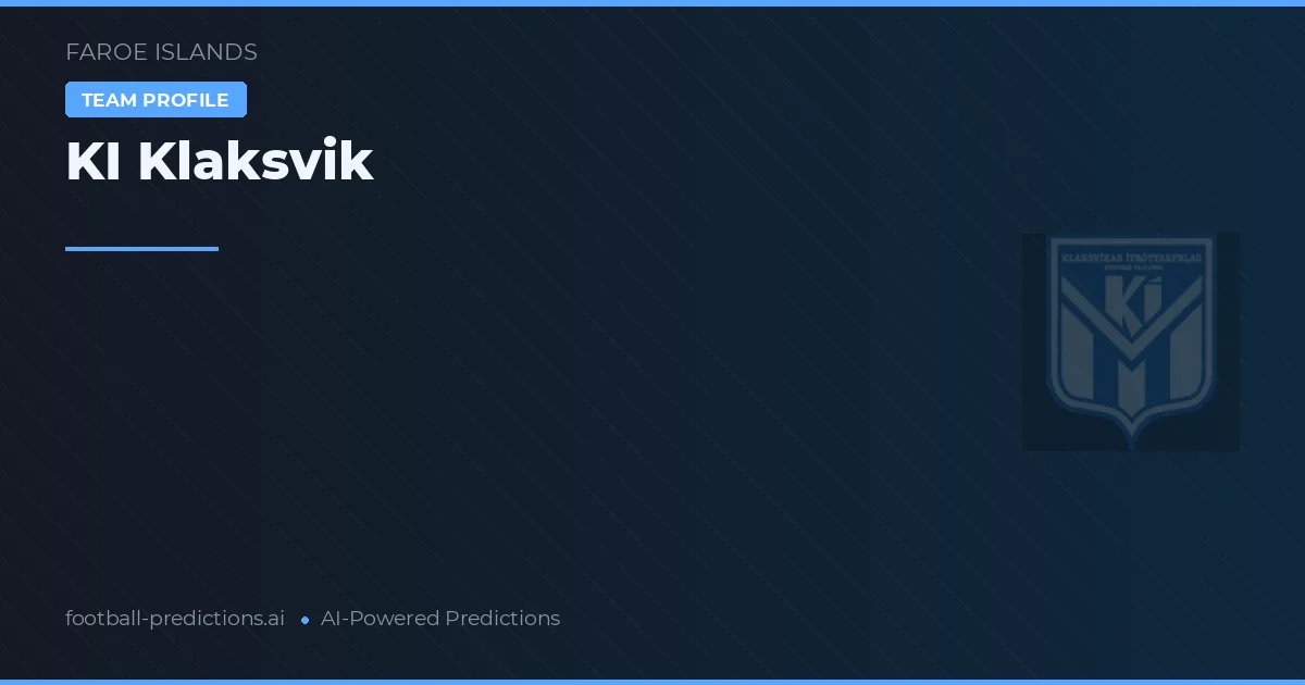 KI Klaksvík Palpites & Estatísticas