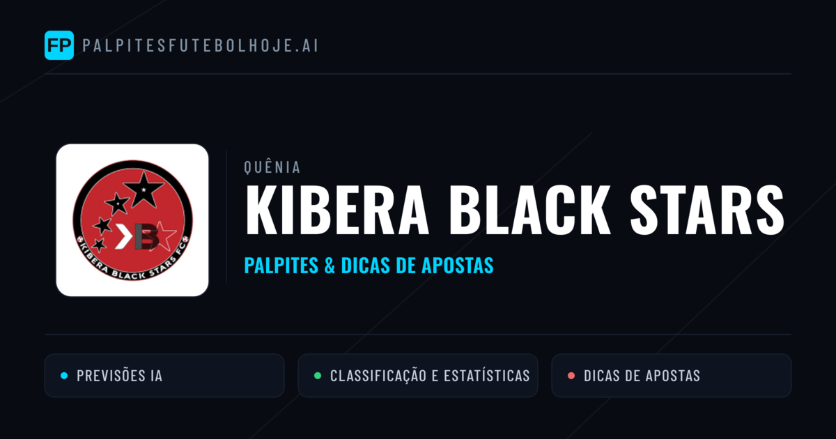 Kibera Black Stars Palpites & Estatísticas