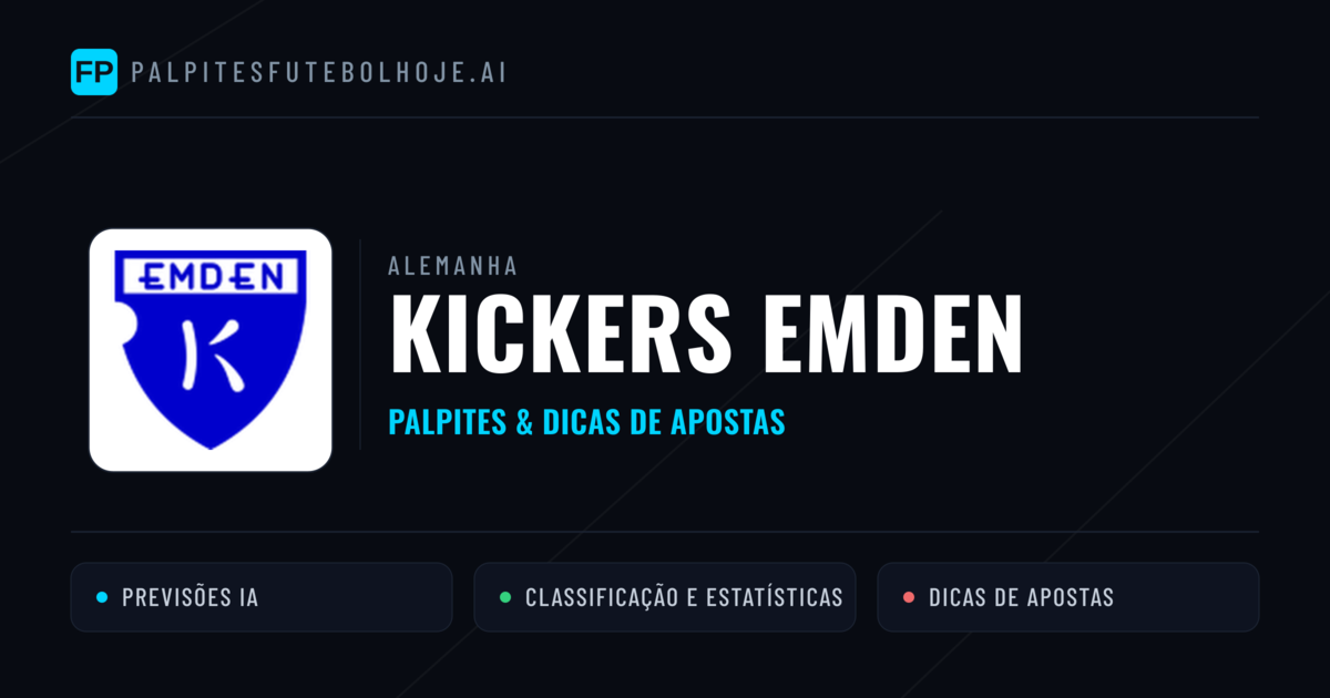 Kickers Emden Palpites & Estatísticas