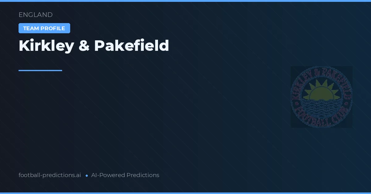 Kirkley & Pakefield Palpites & Estatísticas