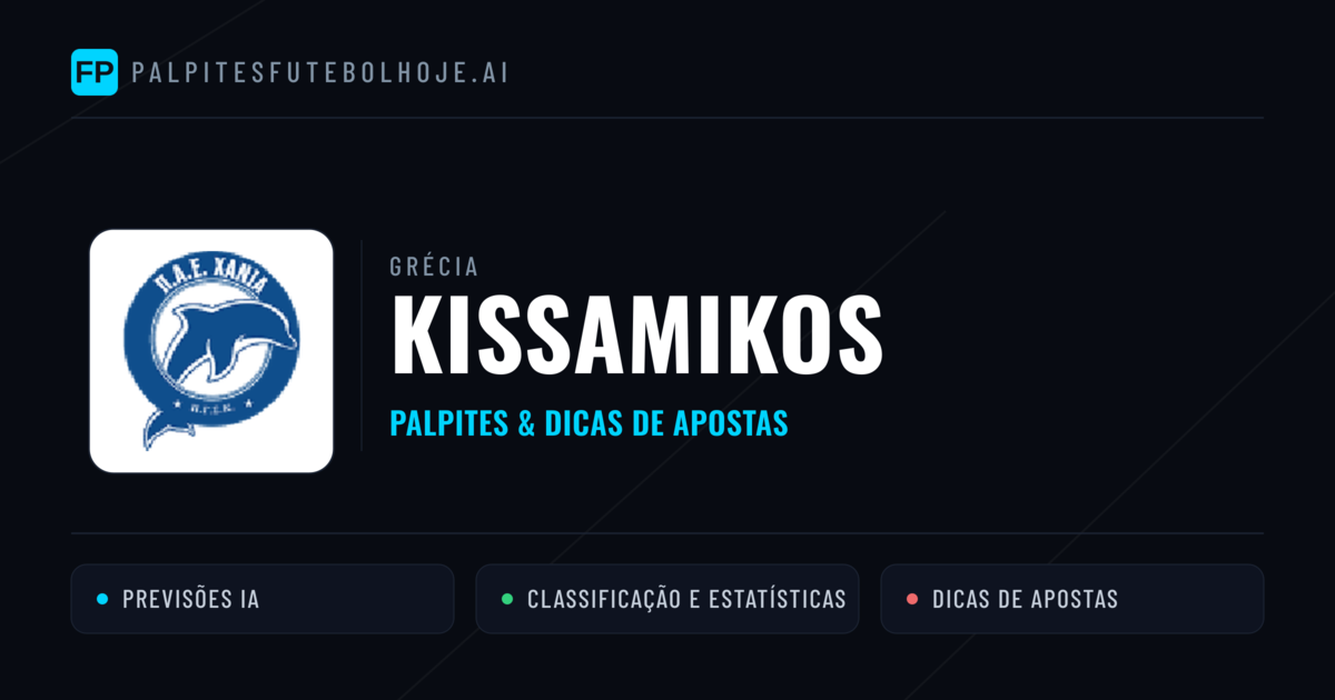 Kissamikos Palpites & Estatísticas