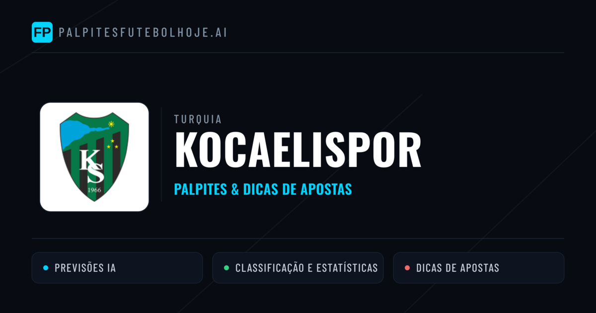 Kocaelispor Palpites & Estatísticas
