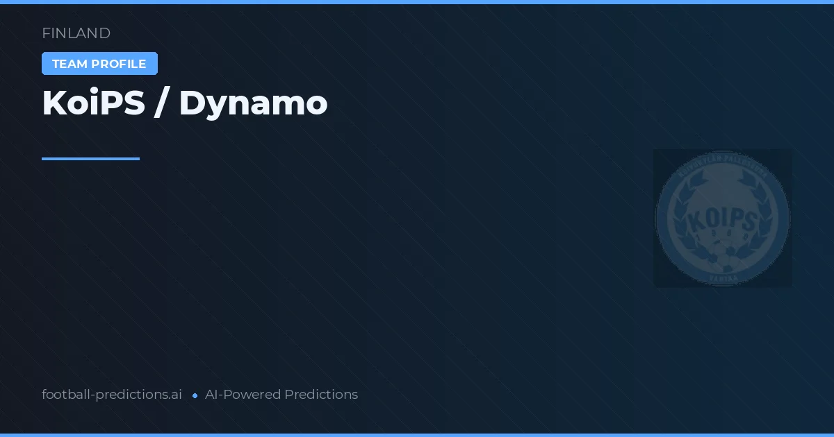 KoiPS / Dynamo Palpites & Estatísticas