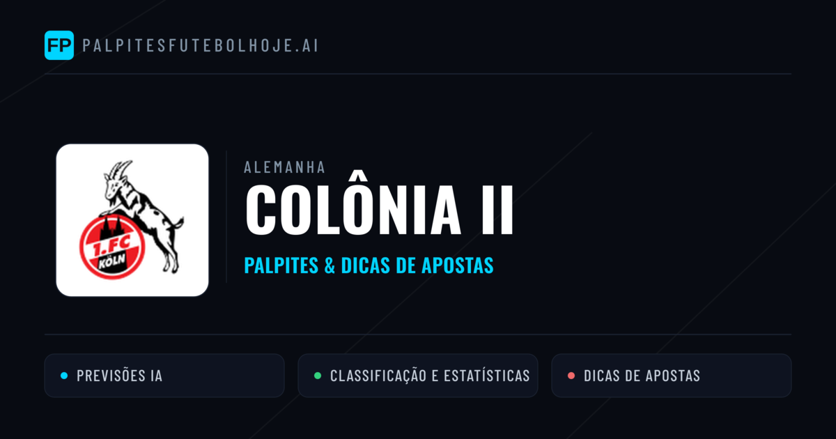 Colônia II Palpites & Estatísticas