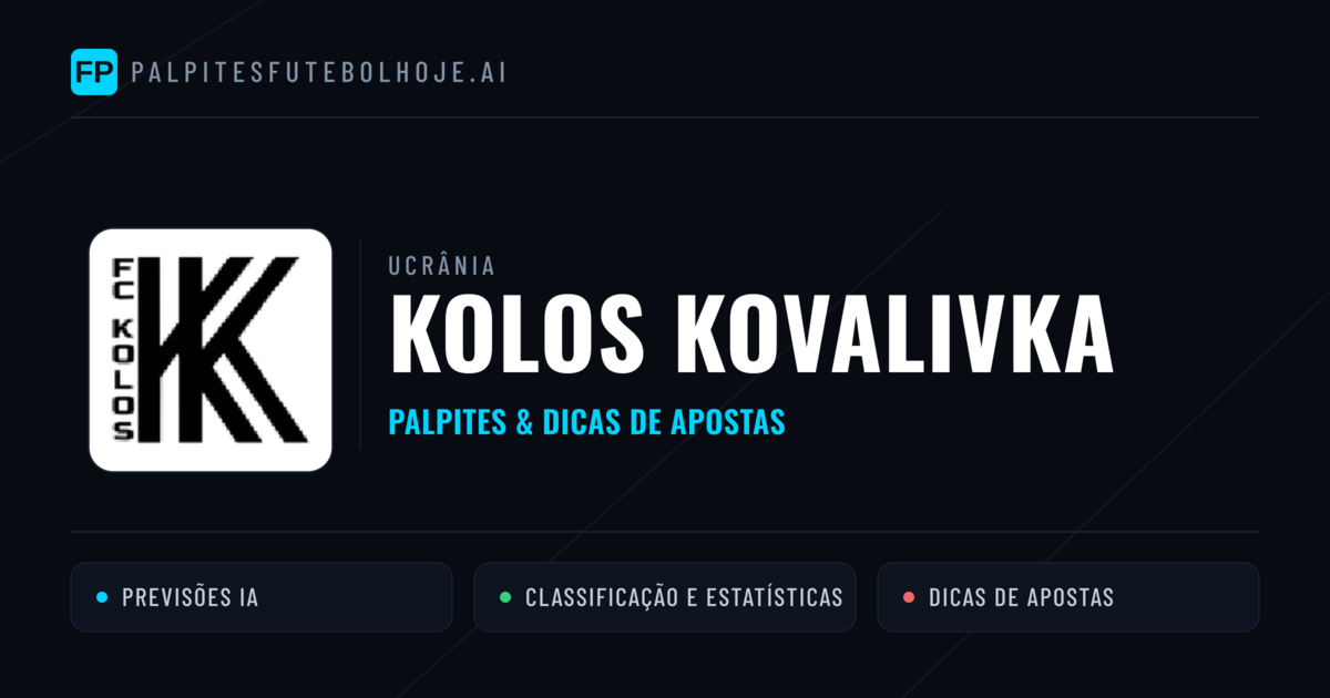 Kolos Kovalivka Palpites & Estatísticas
