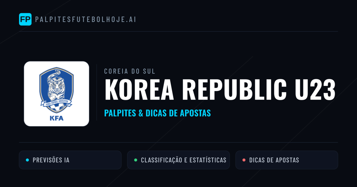 Korea Republic U23 Palpites & Estatísticas