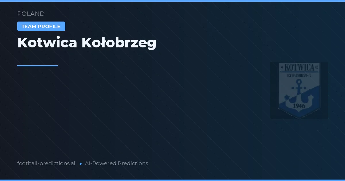 Kotwica Kołobrzeg Palpites & Estatísticas