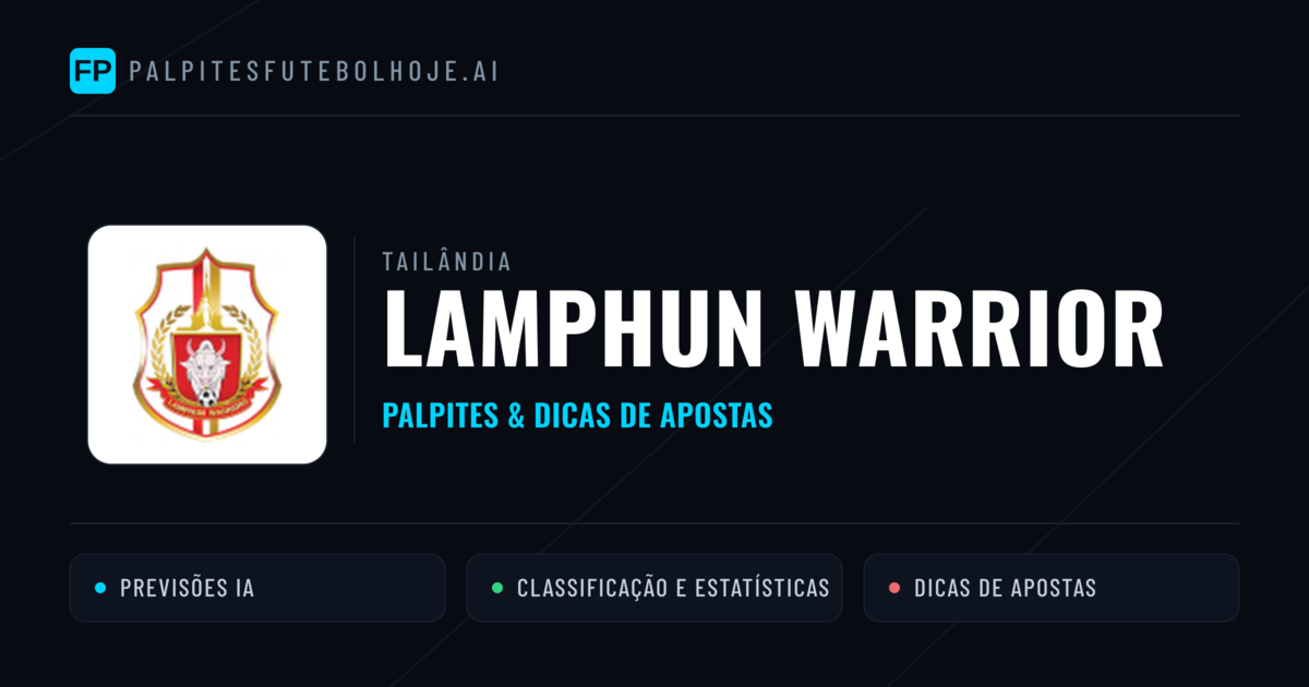 Lamphun Warrior Palpites & Estatísticas