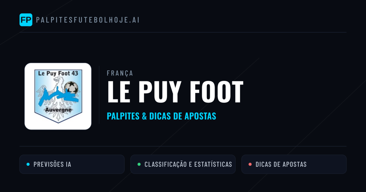 Le Puy Foot Palpites & Estatísticas