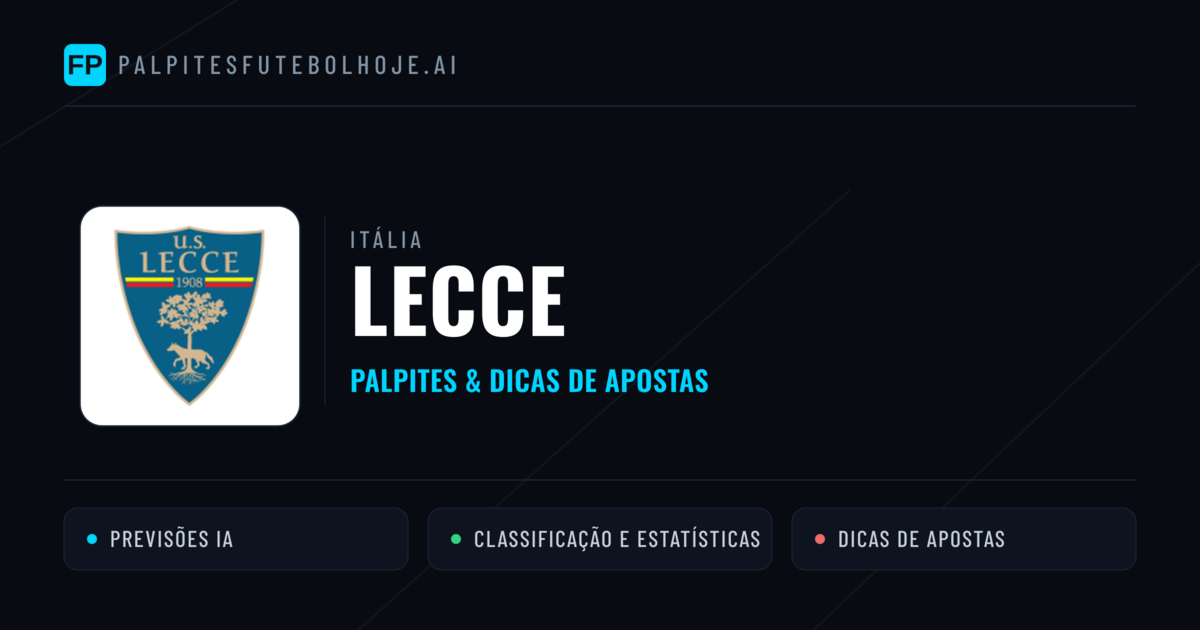 Lecce Palpites & Estatísticas