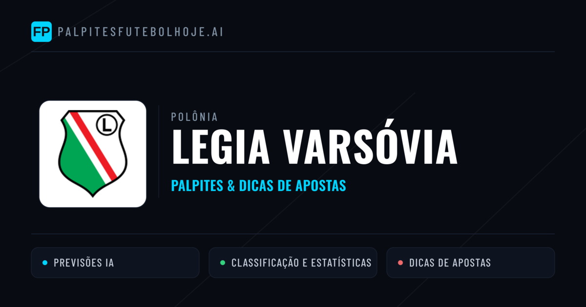 Legia Varsóvia Palpites & Estatísticas