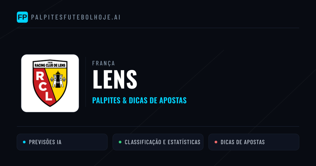 Lens Palpites & Estatísticas