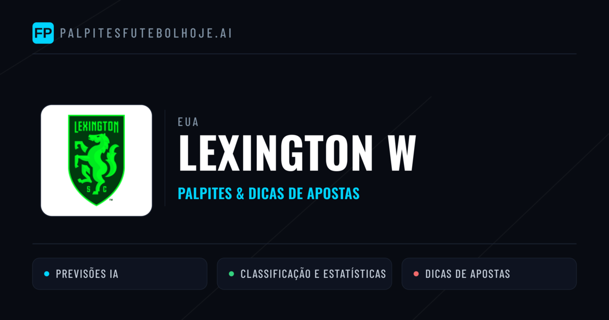 Lexington W Palpites & Estatísticas