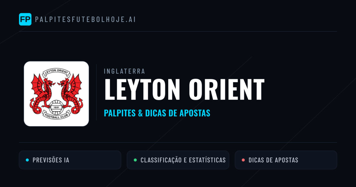Leyton Orient Palpites & Estatísticas