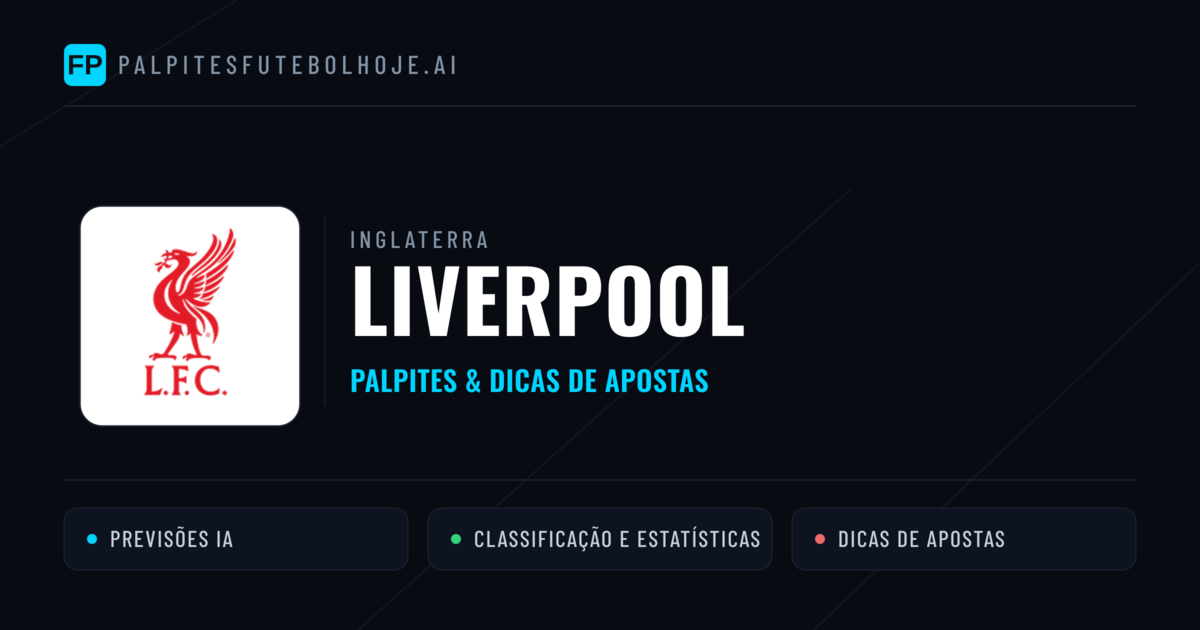 Liverpool Palpites & Estatísticas