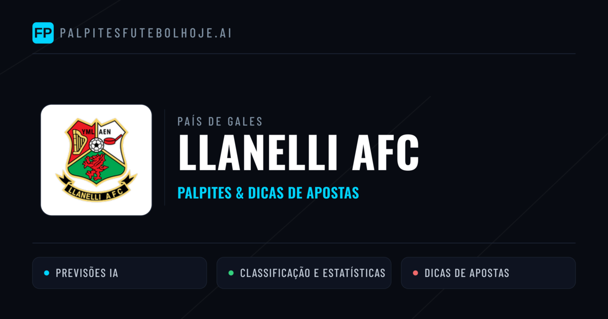 Llanelli AFC Palpites & Estatísticas