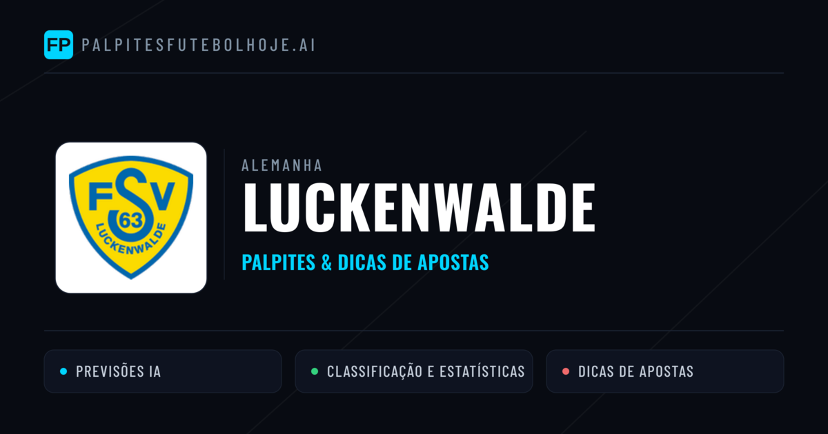 Luckenwalde Palpites & Estatísticas