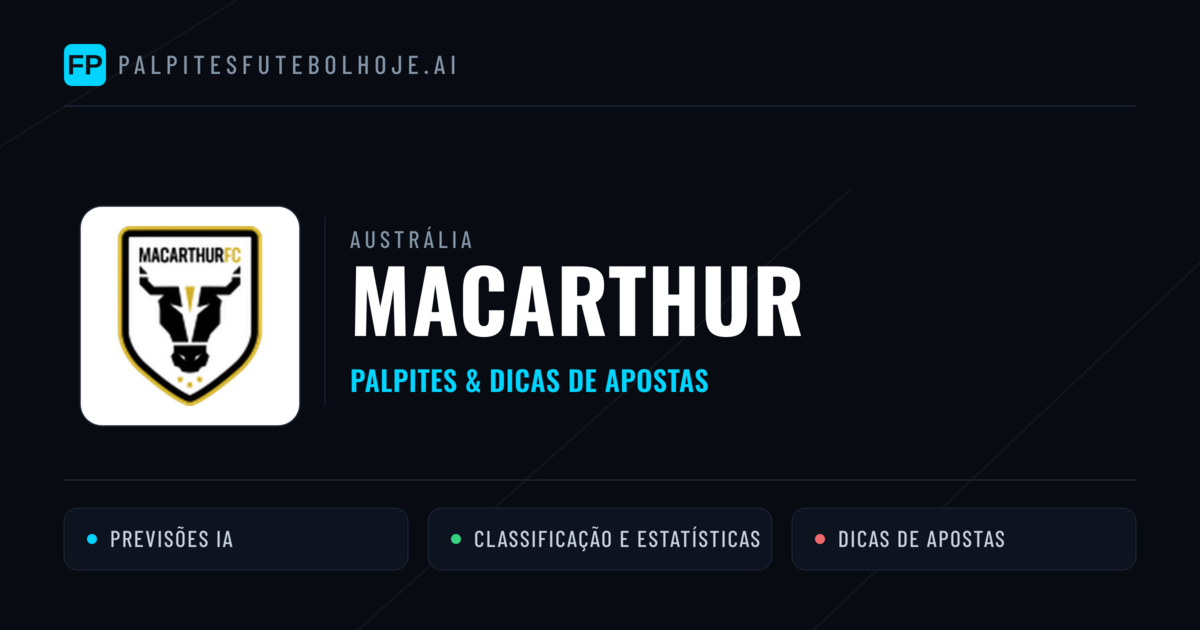 Macarthur Palpites & Estatísticas