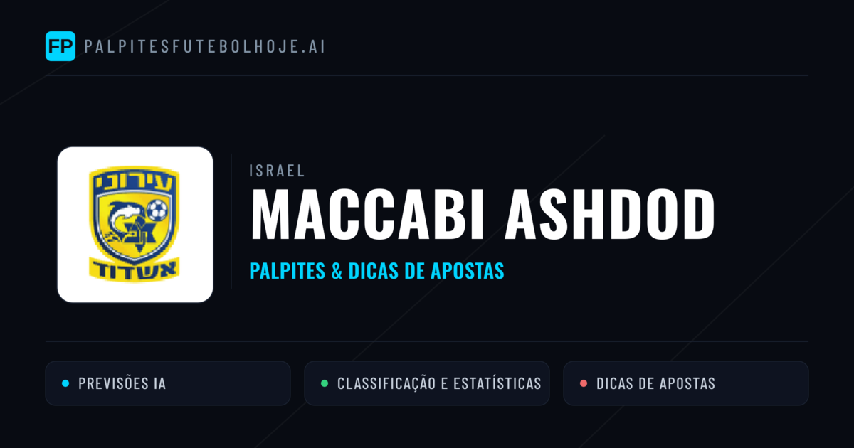 Maccabi Ashdod Palpites & Estatísticas