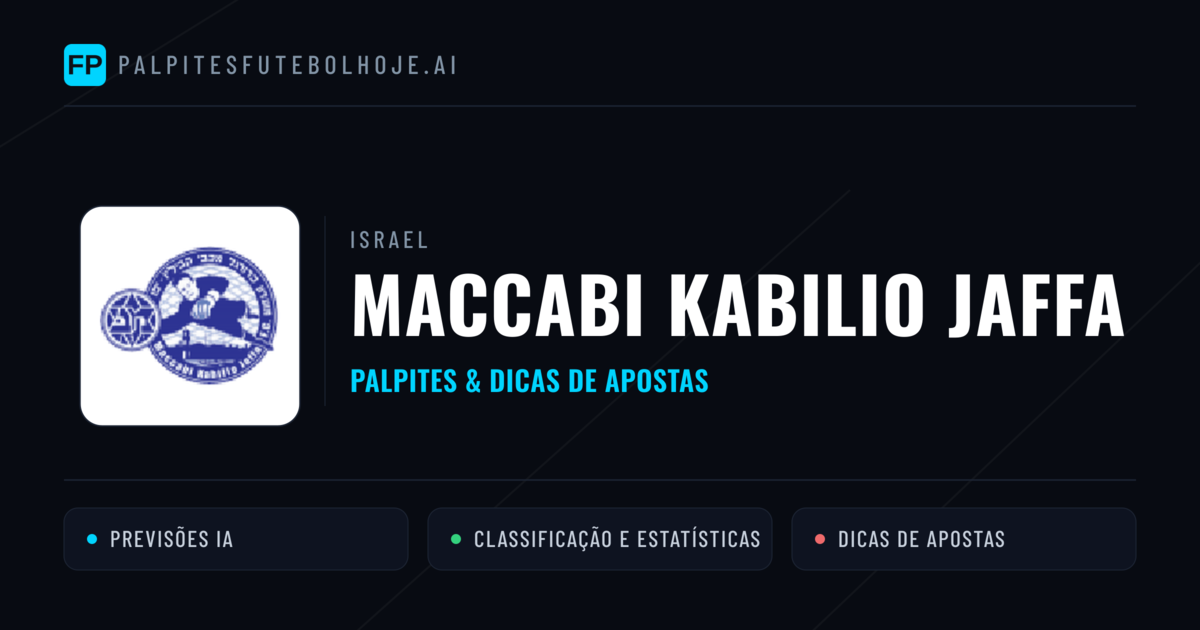Maccabi Kabilio Jaffa Palpites & Estatísticas