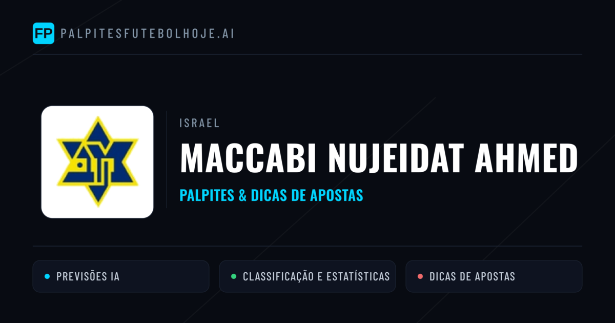 Maccabi Nujeidat Ahmed Palpites & Estatísticas