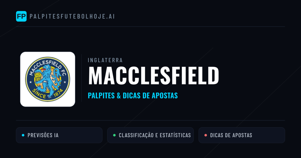 Macclesfield Palpites & Estatísticas