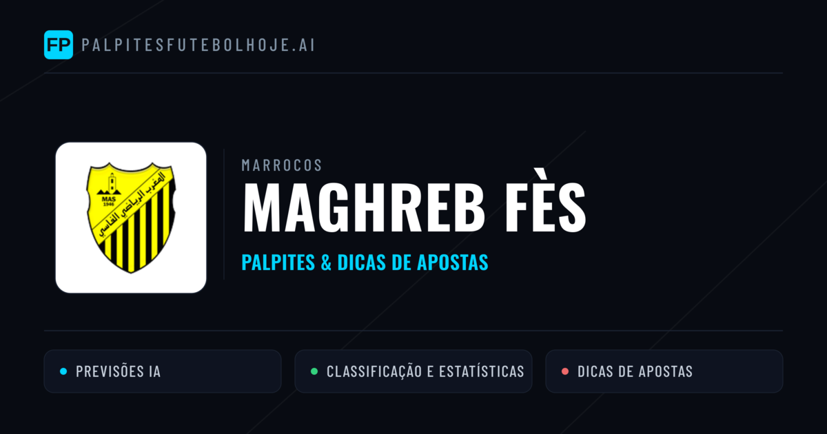 Maghreb Fès Palpites & Estatísticas