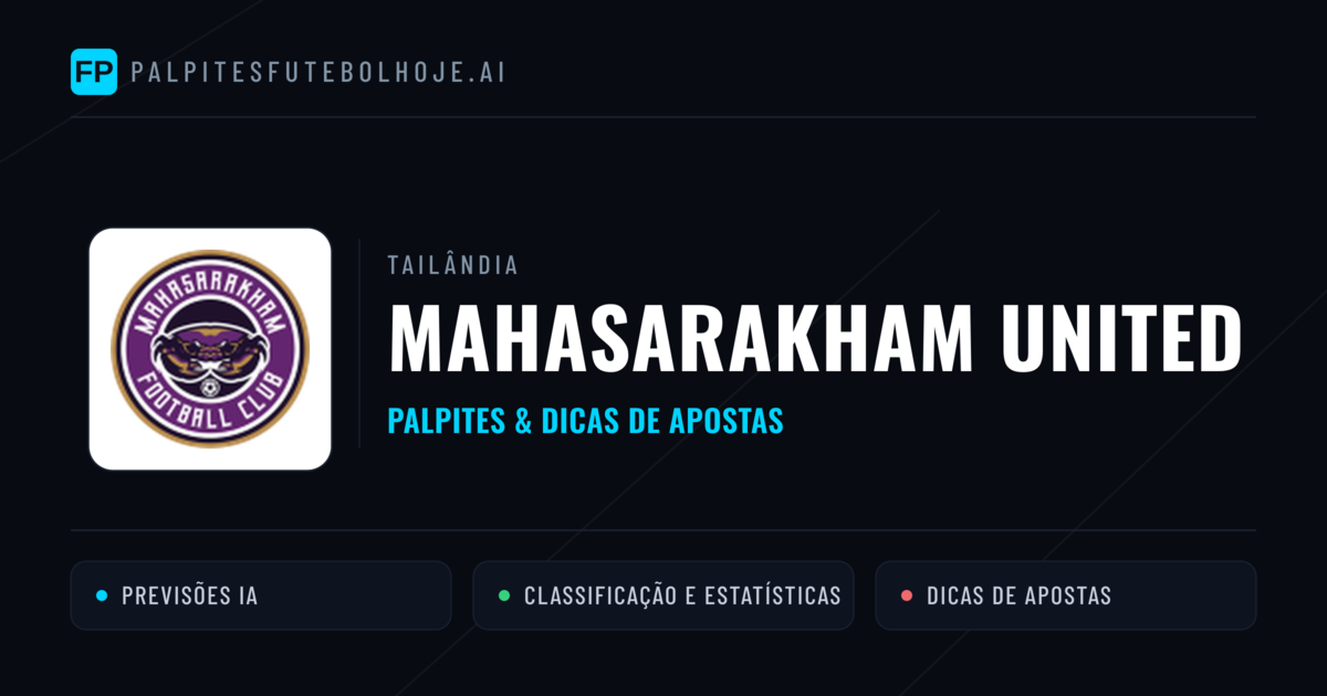 Mahasarakham United Palpites & Estatísticas