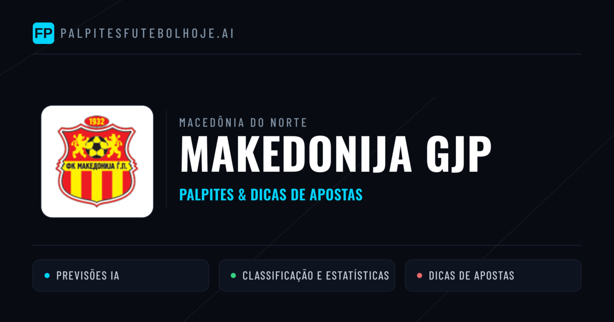 Makedonija GjP Palpites & Estatísticas