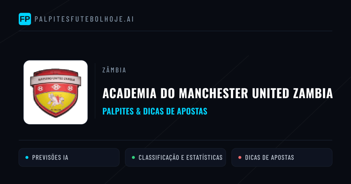 Academia do Manchester United Zambia Palpites & Estatísticas