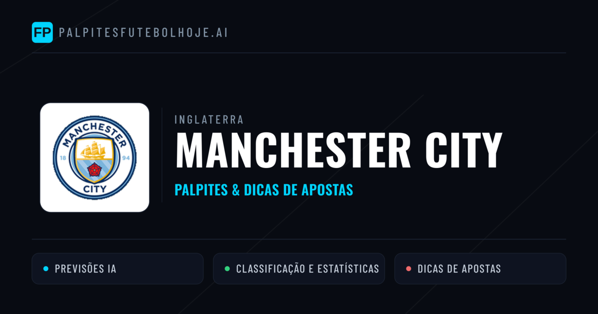 Manchester City Palpites & Estatísticas