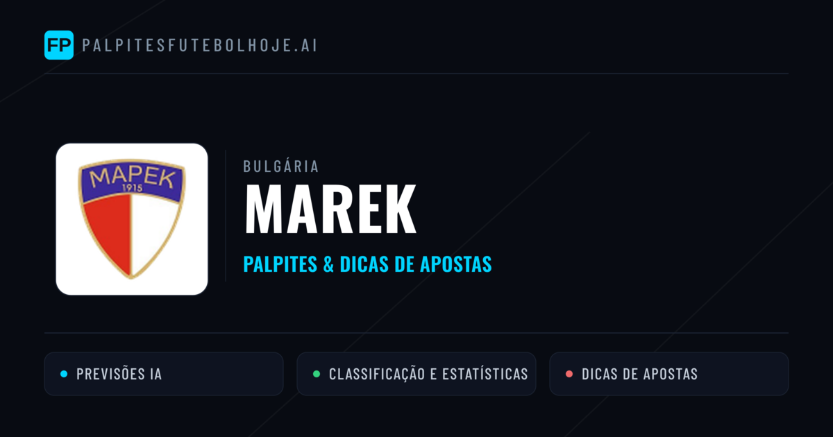 Marek Palpites & Estatísticas