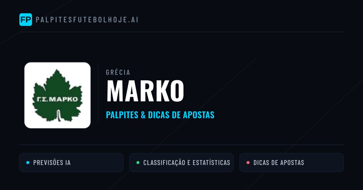 Marko Palpites & Estatísticas