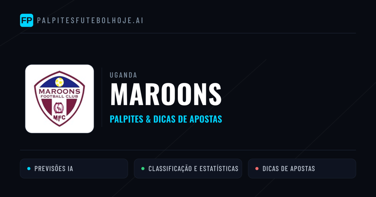Maroons Palpites & Estatísticas