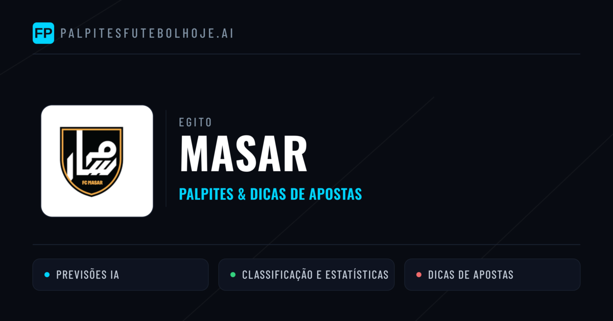 Masar Palpites & Estatísticas