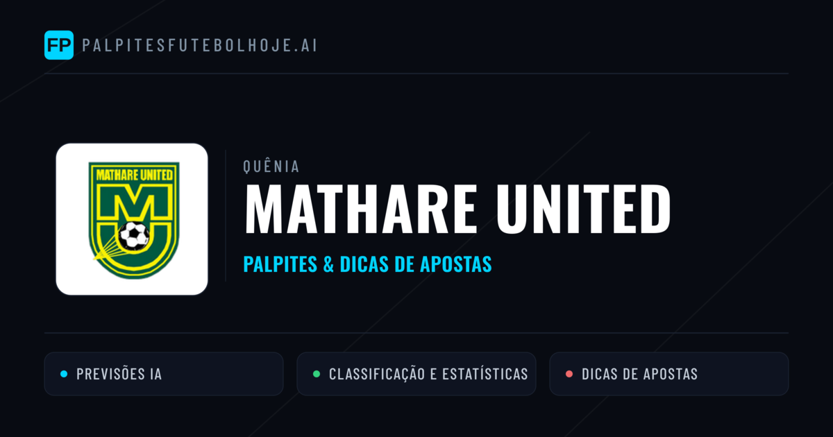 Mathare United Palpites & Estatísticas