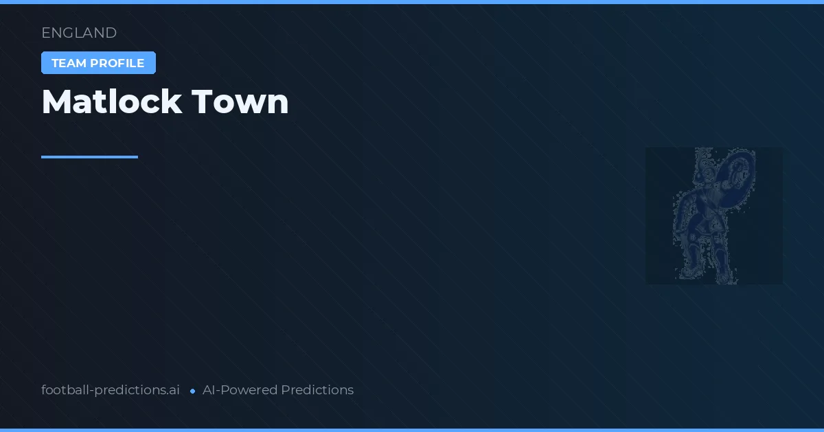 Matlock Town Palpites & Estatísticas