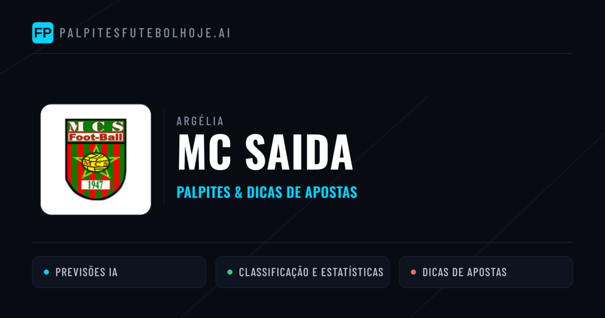 MC Saida Palpites & Estatísticas