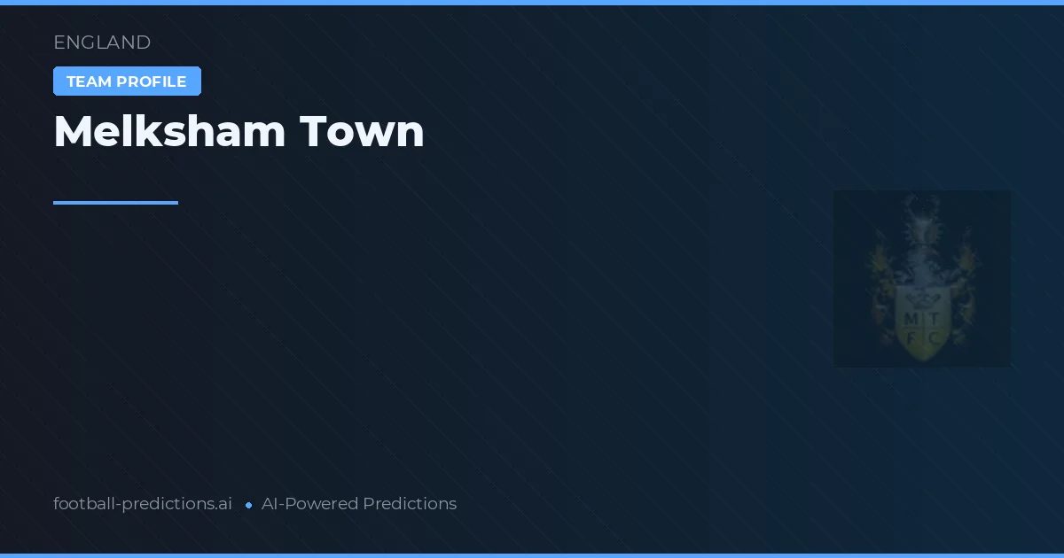 Melksham Town Palpites & Estatísticas