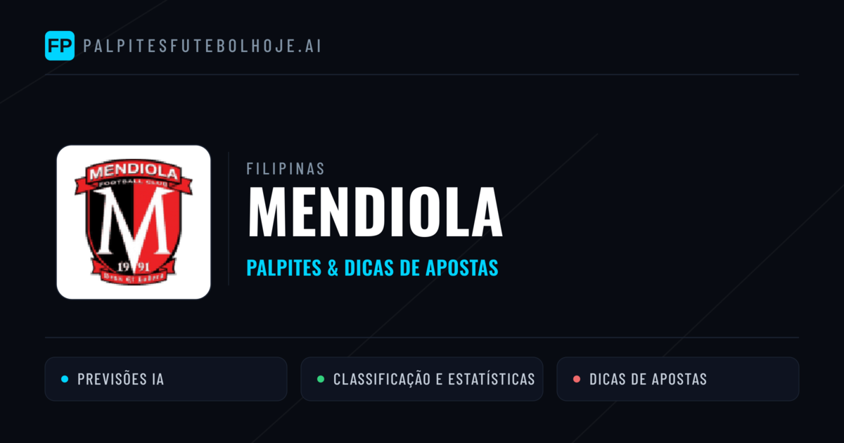 Mendiola Palpites & Estatísticas