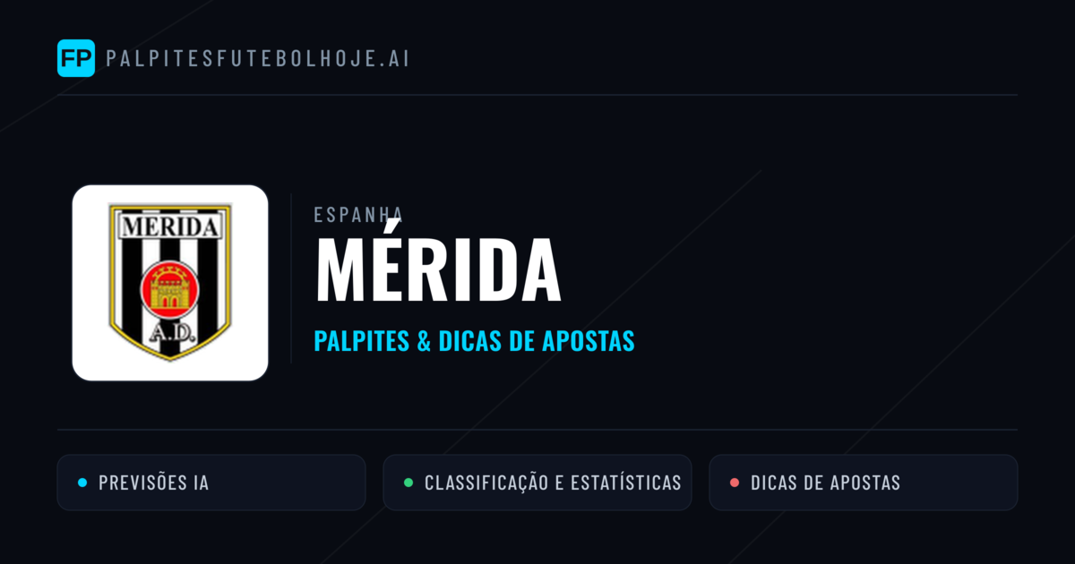 Mérida Palpites & Estatísticas