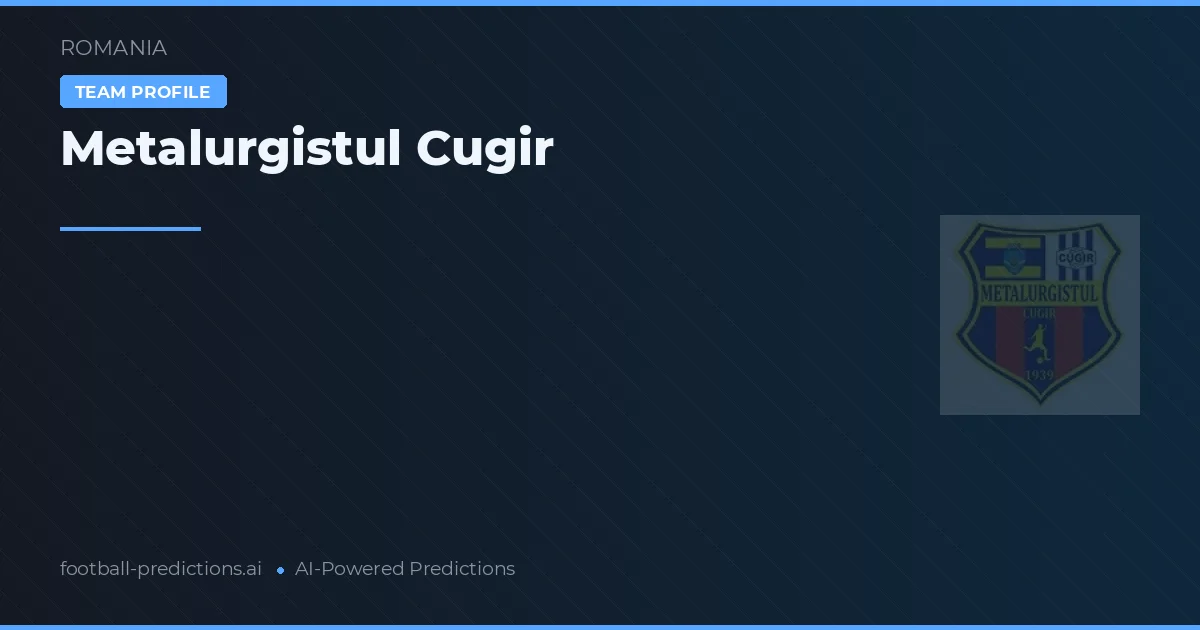 Metalurgistul Cugir Palpites & Estatísticas