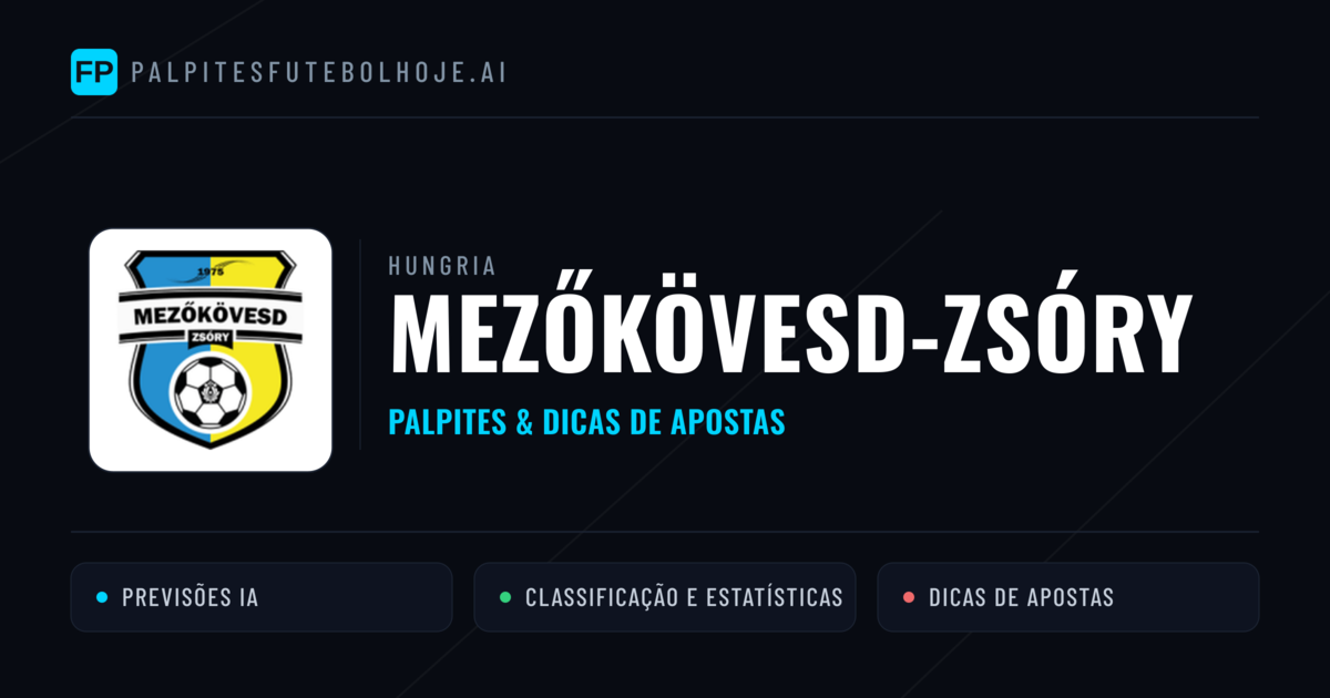 Mezőkövesd-Zsóry Palpites & Estatísticas