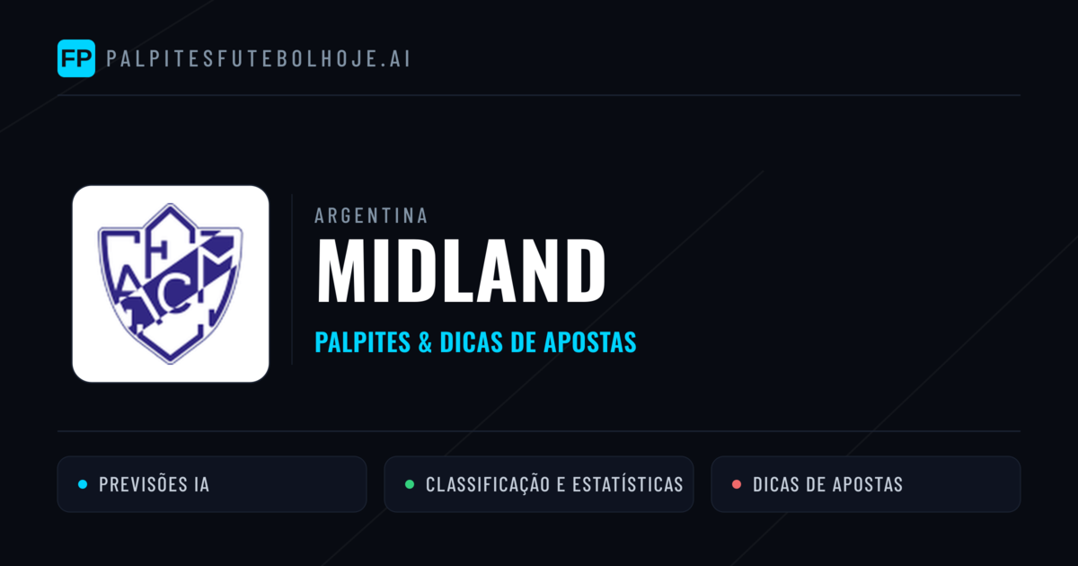 Midland Palpites & Estatísticas