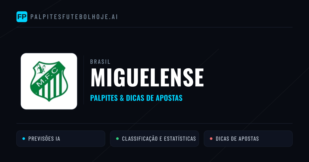 Miguelense Palpites & Estatísticas