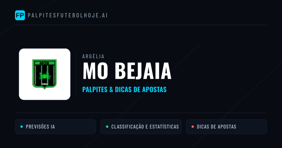 MO Bejaia Palpites & Estatísticas